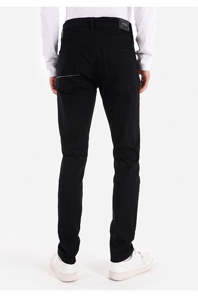 Colin's 044 Karl Straight Fit Low Waist Straight Leg Men's Black Jean Pants