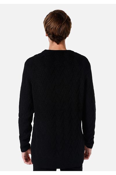 Colin's Black Knitwear Men's Sweater - Regular Fit