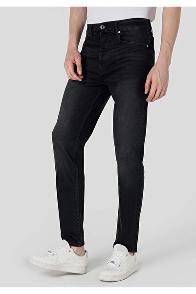 Colin's Loose Straight Fit Orta Bel Düz Paça Erkek Siyah Jean Pantolon