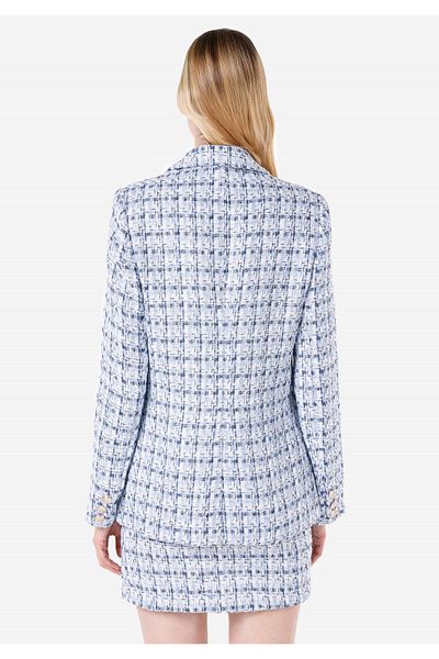 Colin's Slim Fit Buttoned Lined Women's Blue Jacket