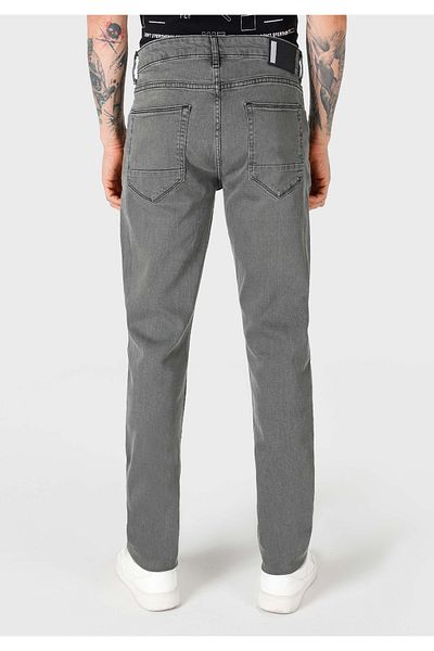 Colin's Straight Fit Low Waist Straight Leg Men's Gray Jean Trousers