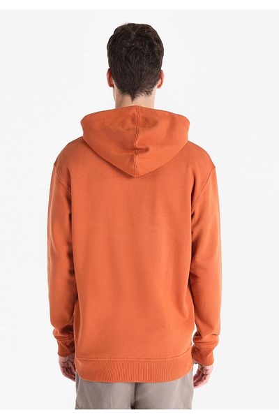 Colin's Orange Hooded Regular Fit Men's Sweatshirt