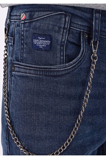Colin's Slim Fit Düşük Bel Dar Paça Erkek Koyu İndigo Jean Pantolon