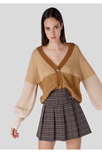 Colin's Regular Fit Women's Brown Cardigan