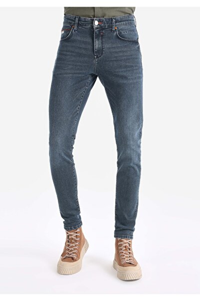 Colin's Slim Fit Düşük Bel Dar Paça Erkek Koyu İndigo Jean Pantolon