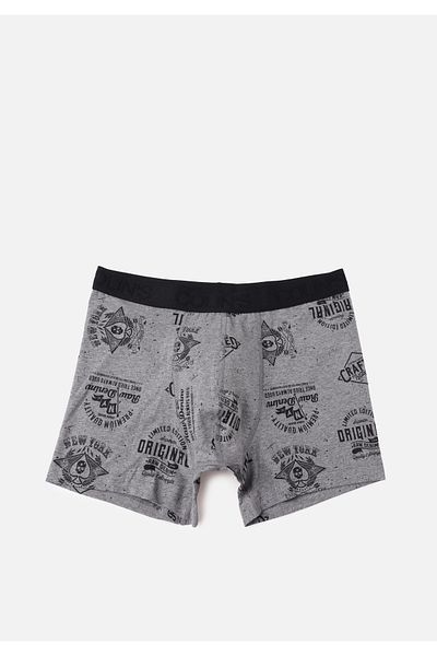 Colin's Modern Fit Printed Men's Anthracite Boxers