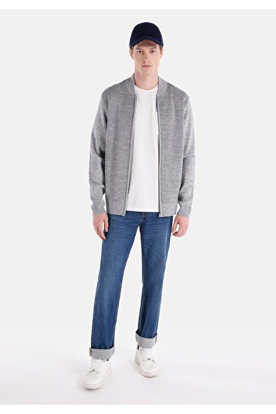 Colin's Regular Fit Erkek Gri Hırka