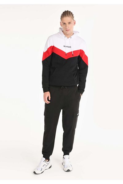 Colin's Black Men's Sweatpants with Medium Waist Pocket Detail - Regular Fit