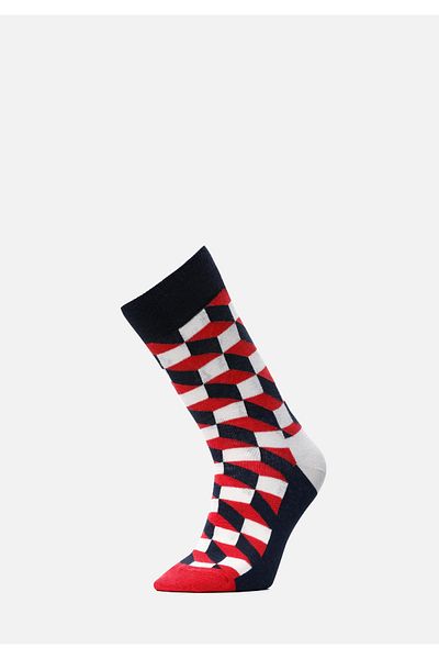 Colin's Men's Navy Blue Checkered Socks