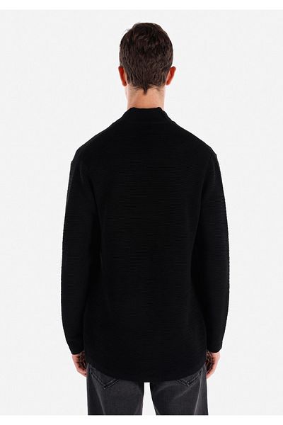 Colin's Regular Fit Men's Black Cardigan