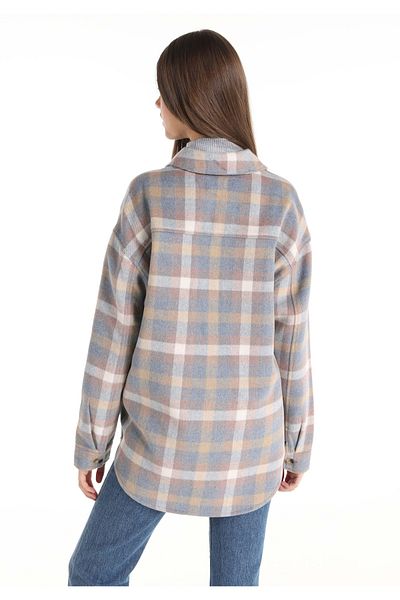 Colin's Regular Fit Shirt Neck Plaid Women's Multicolor Long Sleeve Shirt