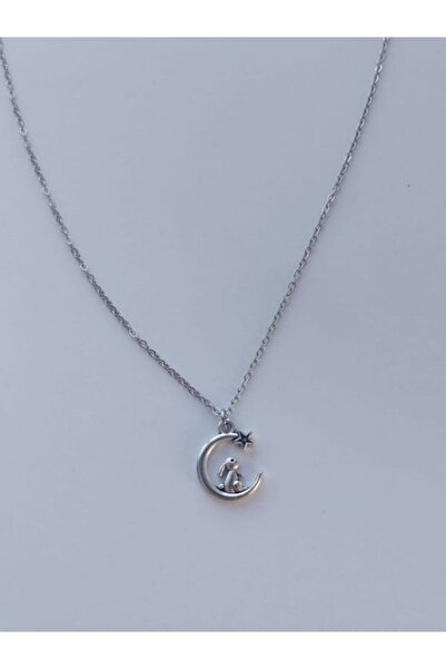 VerdeHome Gümüş Renk – Yonca, Sonsuz Kalp, Kalp, Kelebek ve Tavşan Tasarımlı Zarif ve Şık kolye