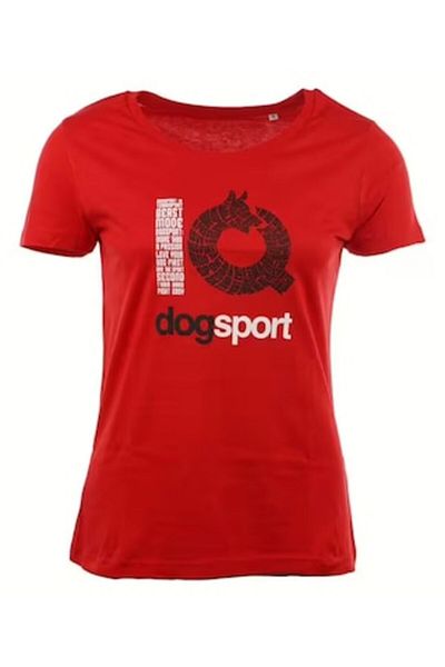IQ Dogsport Women's T-Shirt, Red, Size L