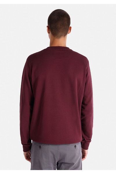 Colin's Men's Burgundy Sweatshirt with Regular Fit