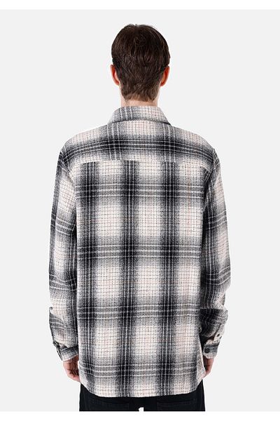 Colin's Black Men's Long Sleeve Shirt with a Regular Fit Hem Collar Button Pocket Cl 1066776