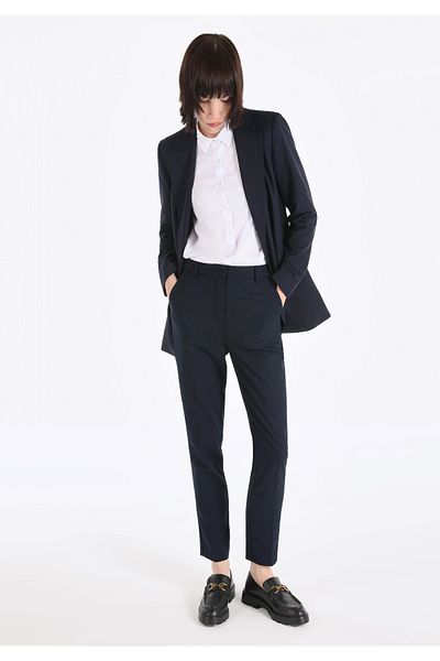 Colin's Slim Fit Low Waist Narrow Leg Women's Navy Blue Trousers
