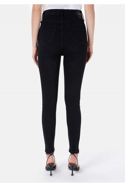 Colin's 760 Diana Slim Fit High Waist Slim Leg Black Women's Trousers