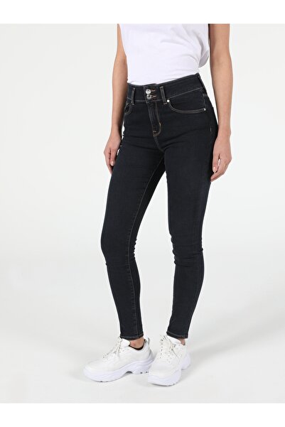 Colin's Super Slim Fit Yüksek Bel Dar Paça Kadın Cepli Denim Jean Pantolon
