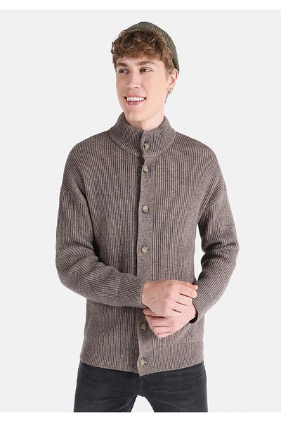 Colin's Comfort Fit Men's Brown Cardigan
