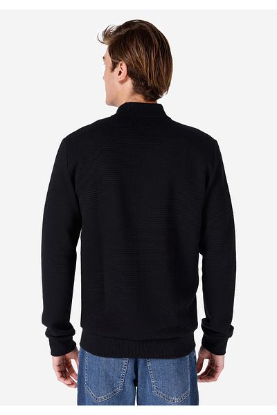 Colin's Men's Black Jacket - Slim Fit, Printed, Pocketed Cl 1066812