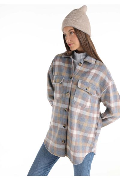 Colin's Regular Fit Shirt Neck Plaid Women's Multicolor Long Sleeve Shirt