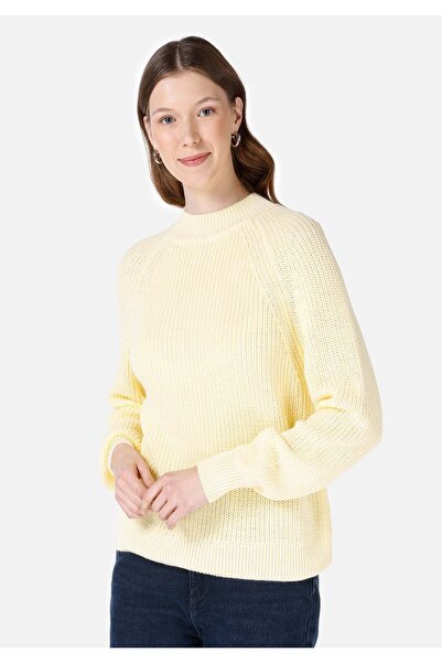 Colin's Normal Kesim Bisiklet Yaka Sarı Kadın Kazak Cl1067522