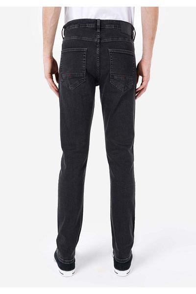 Colin's Straight Fit Low Waist Straight Leg Men's Black Jean Trousers