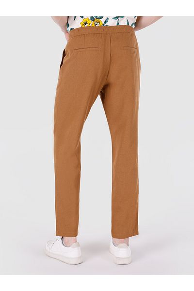 Colin's Regular Fit Mid Waist Straight Leg Men's Brown Trousers