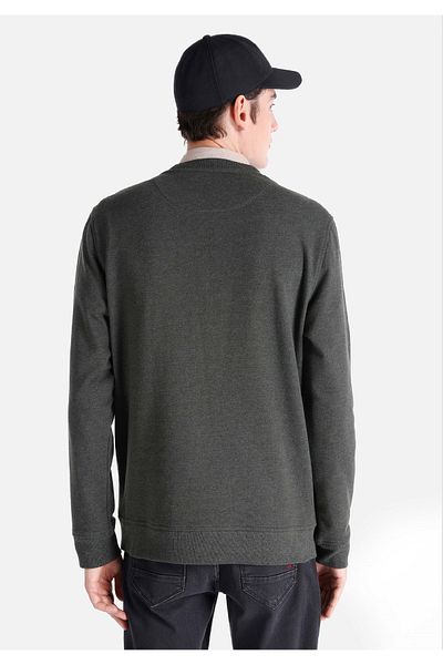 Colin's Regular Fit Men's Green Sweatshirt