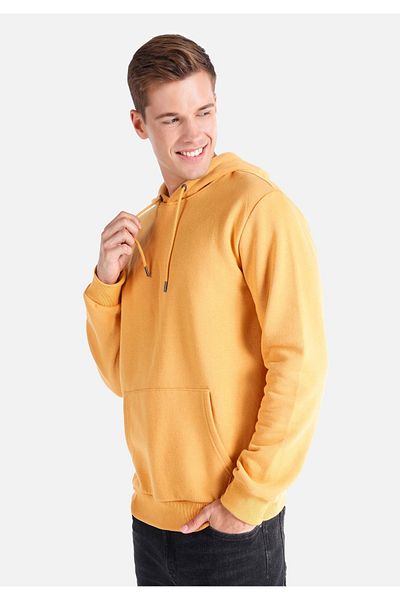 Colin's Regular Fit Men's Yellow Sweatshirt