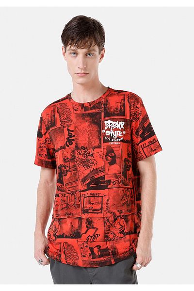 Colin's Men's Orange T-Shirt - Sleeve