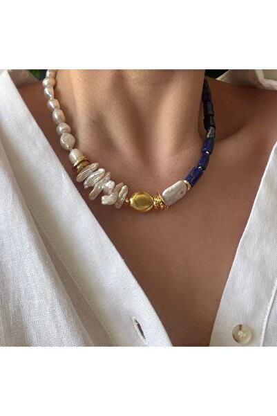 Venus Design Lapis Lazuli İnci Kolye