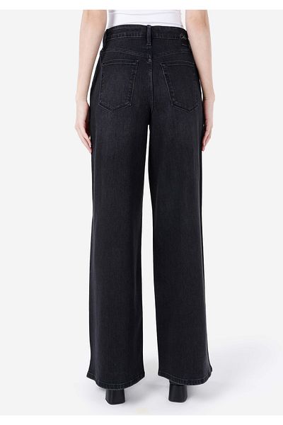 Colin's 920 Elsa Regular Cut High Waist Super Wide Leg Black Women's Pants Cl1068676