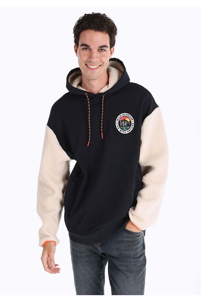 Colin's Comfort Fit Men's Hooded Navy Blue Sweatshirt