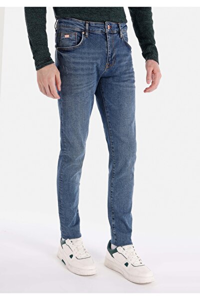 Colin's Slim Fit Düşük Bel Dar Paça Erkek Koyu İndigo Jean Pantolon