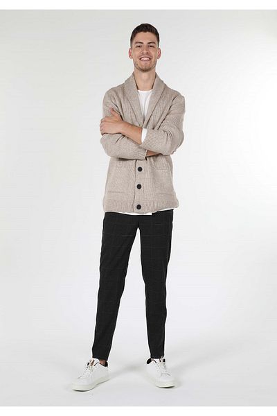Colin's Slim Fit Men's Brown Cardigan