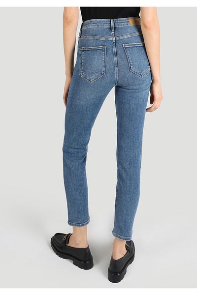 Colin's Slim Fit Mid Waist Straight Leg Women's Indigo Jean Trousers