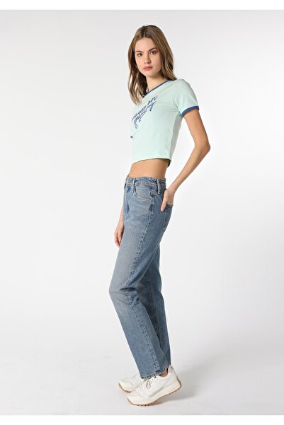 Colin's Regular Fit Orta Bel Slim Straight Leg Kadın İndigo Jean Pantolon