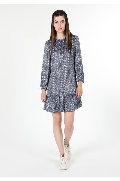 Colin's Regular Fit Women's Multicolor Long Sleeve Dress