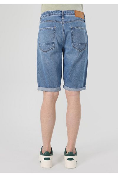 Colin's Regular Fit Mid Waist Straight Men's Blue Jean Shorts