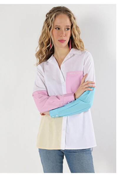 Colin's Regular Fit Shirt Neck Women's Multicolor Long Sleeve Shirt