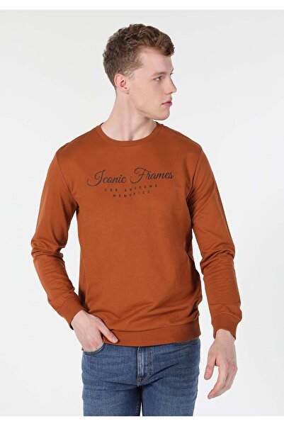 Colin's Regular Fit Erkek Kahverengi Sweatshirt