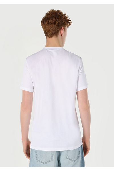 Colin's Men's White T-Shirt - Sleeves