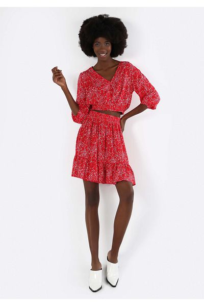Colin's U.Sleeve Red Women's Blouse