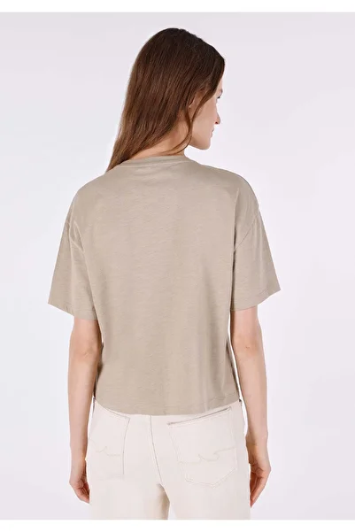 Colin's Tricou cu mânecă scurtă pentru femei, cu gât rotund, cu croiala normală