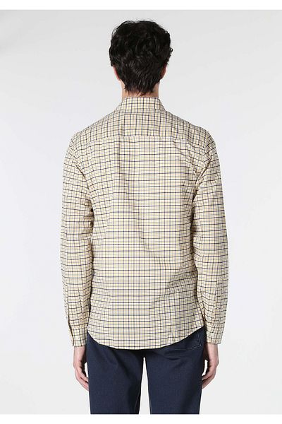 Colin's Yellow Slim Fit Men's Long Sleeve Shirt - Cl 1062820