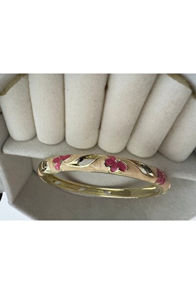 Ayşegülce Takılar Renkli Mineli Altın Kaplama Kelepçe Bilezik – Trend ve Zari...