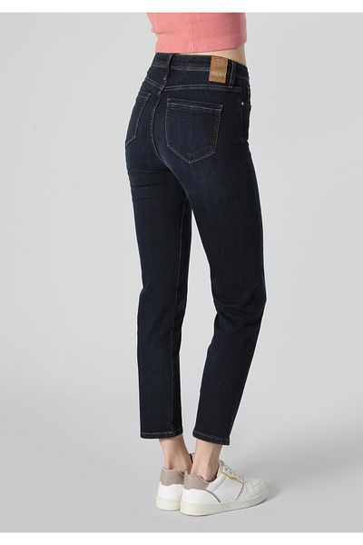 Colin's Slim Fit Mid Waist Straight Leg Women's Dark Indigo Jean Pants