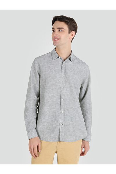 Colin's Green Men's Long Sleeve Regular Fit Shirt