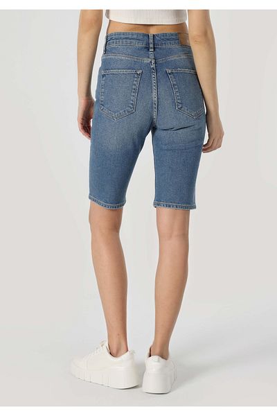 Colin's Slim Straight Fit High Waist Women's Blue Jean Shorts